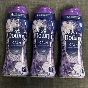 Downy Calm Lavender & Vanilla Bean In Wash Scent Booster 12 oz (3 Pack)